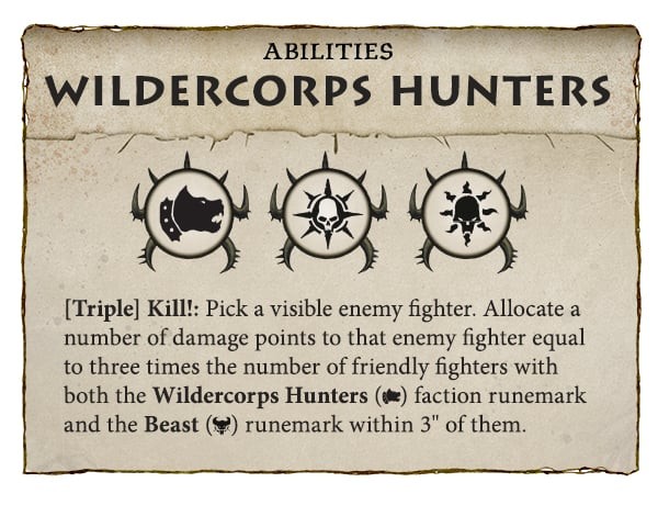 ウォークライ】HUNTER AND HUNTED収録ミニチュアの能力ちょい見せ - た