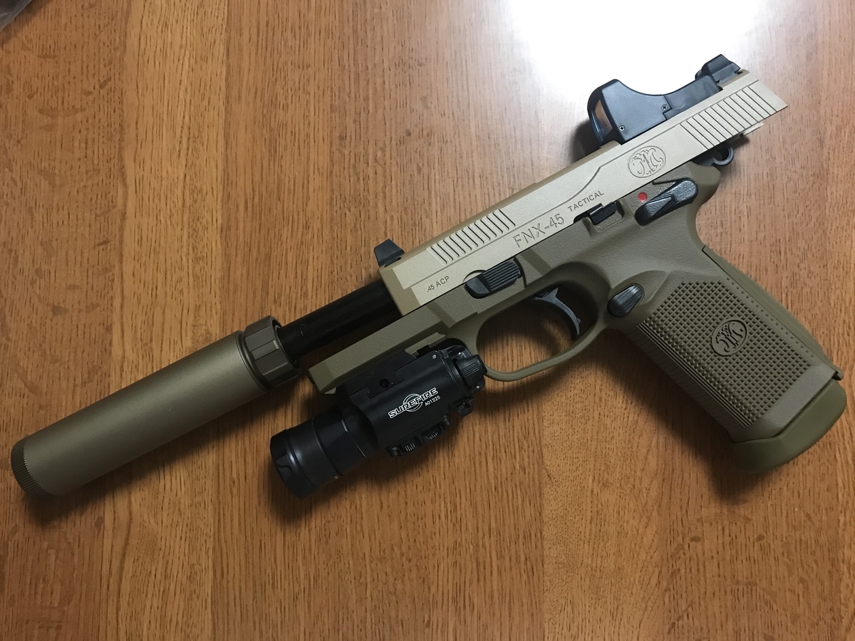 東京マルイ FNX-45 Tactical コイツは買いだ!かっこいいぞレビューだぜ