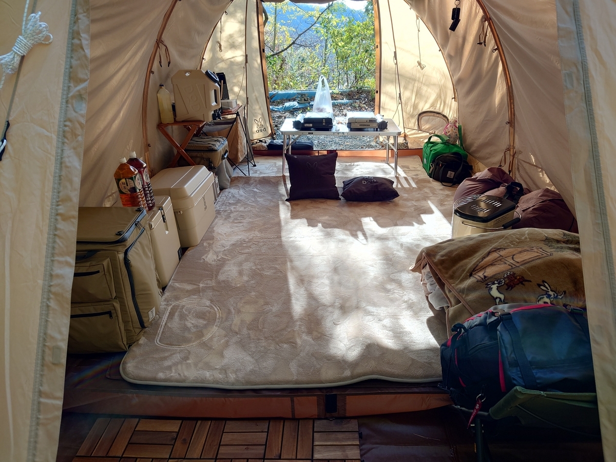 カマボコテント3S お座敷スタイルのやり方 - はくまい邸の備忘録＋