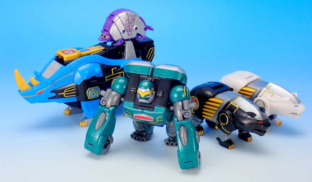 SMP ガオマッスル/ガオライノス＆ガオマジロ で遊ぶ - YOの玩具箱