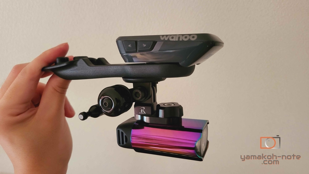 Vision Metron 5D ACR】サイコンマウントにライトを付けたい