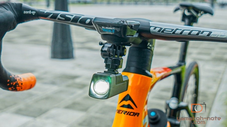 Vision Metron 5D ACR】サイコンマウントにライトを付けたい