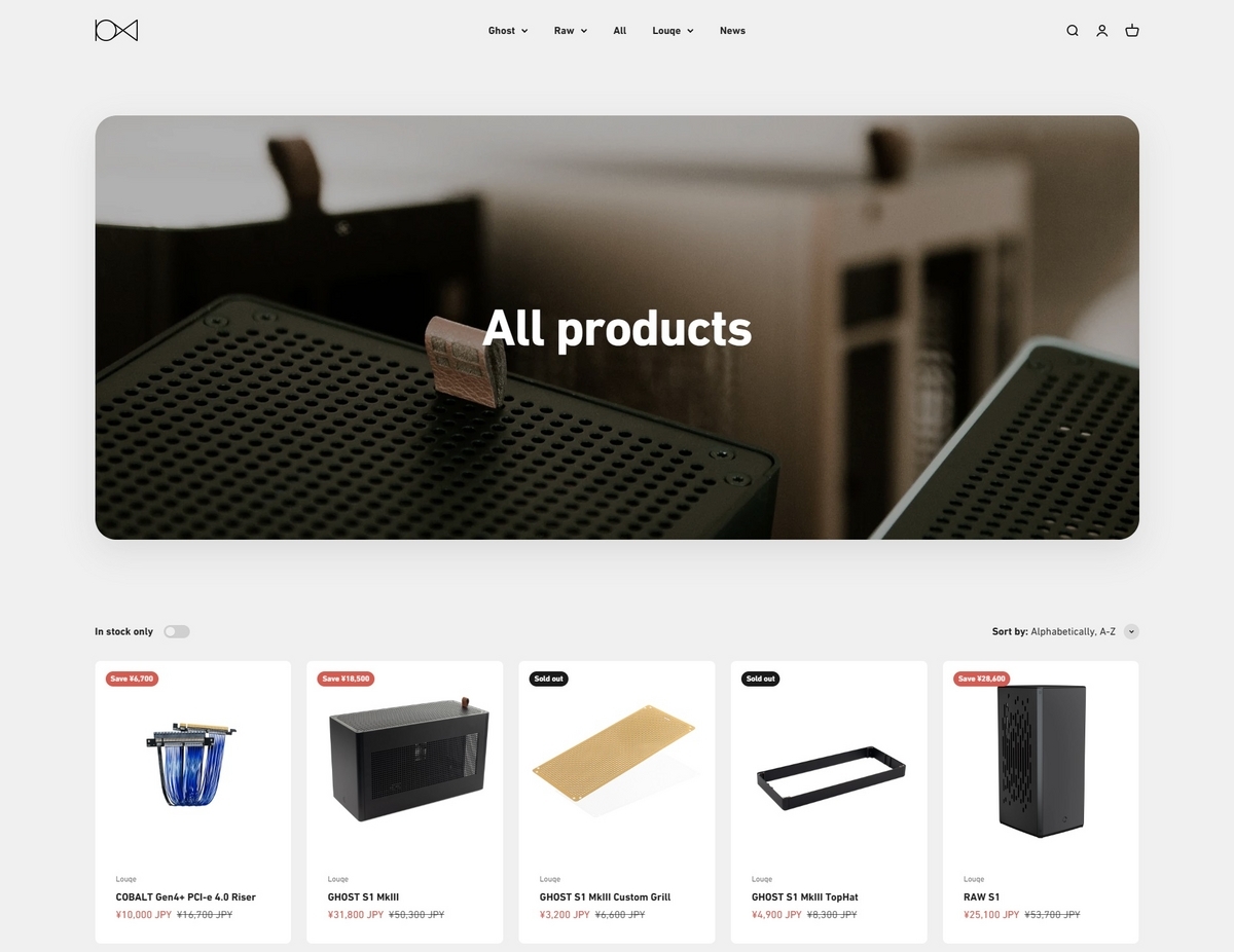 LOUQEが帰ってきた！】Louqe社「GHOST S1 MkIII」＆「RAW S1」が販売
