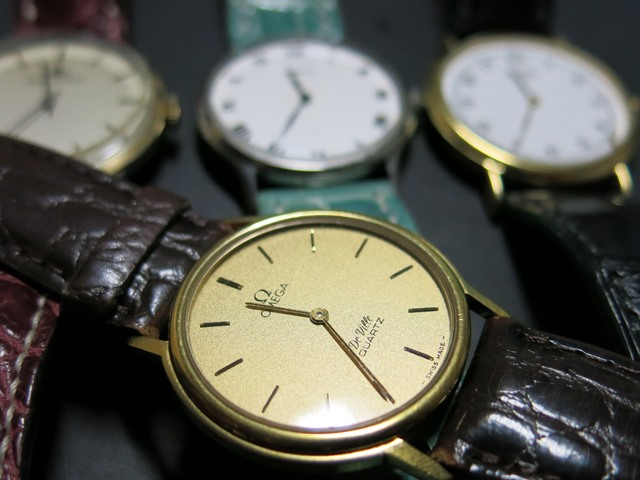 オメガ デ・ビル cal.1365 クォーツの電池・コイル交換（プッシュ式