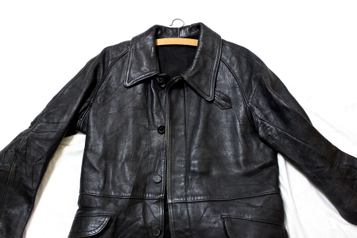 50s-60s GVF IMPERCUIR GRAULHET LEATHER JACKET / ヴィンテージ