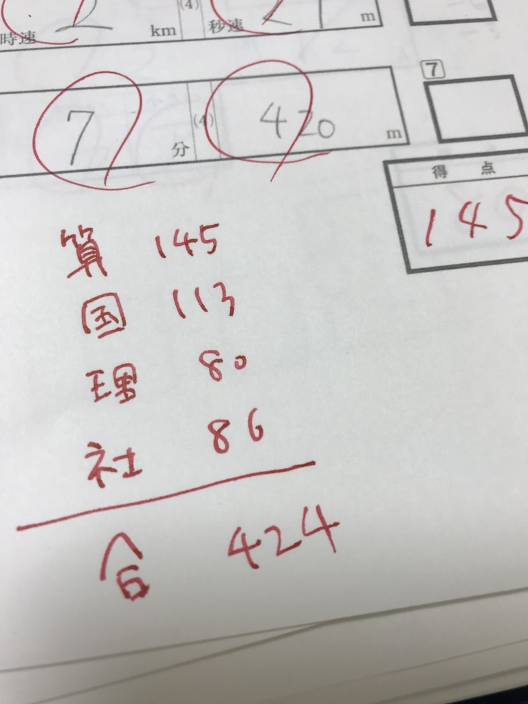 サピックス5年10月マンスリーテストの自己採点結果公開 - 花咲か