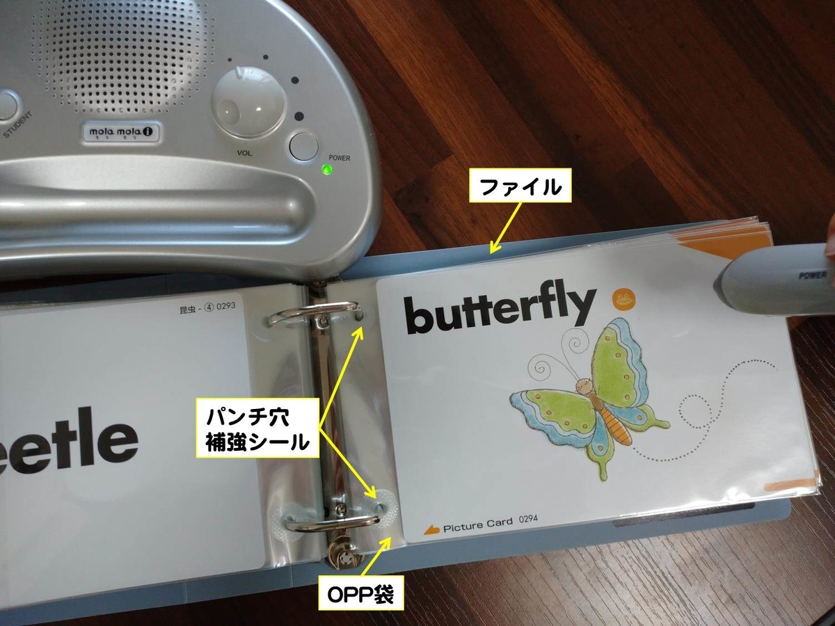 ペッピー英語教材】モラモラ活用率UPした！ピクチャーカードのファイル