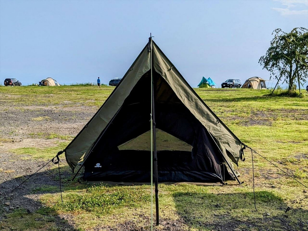 GOGlamping SKY EYE｜天面もメッシュにできる万能T/Cソロテントを