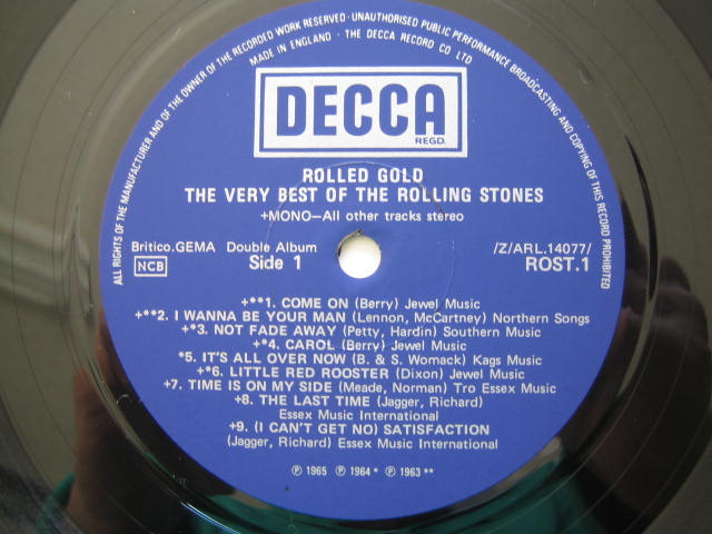 ローリング・ストーンズ UK盤 ROLLED GOLD いろいろ！！ - ローリング
