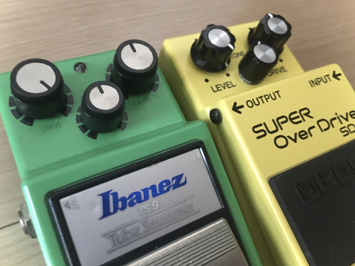 BOSS SD-1とIbanez TS9を比較しました【迷ったらどっちを選ぶか