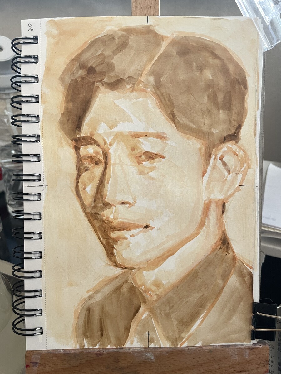 一日で描く油絵人物画 5月1日 ホルベインデュオの感想 - 桃蝶画房