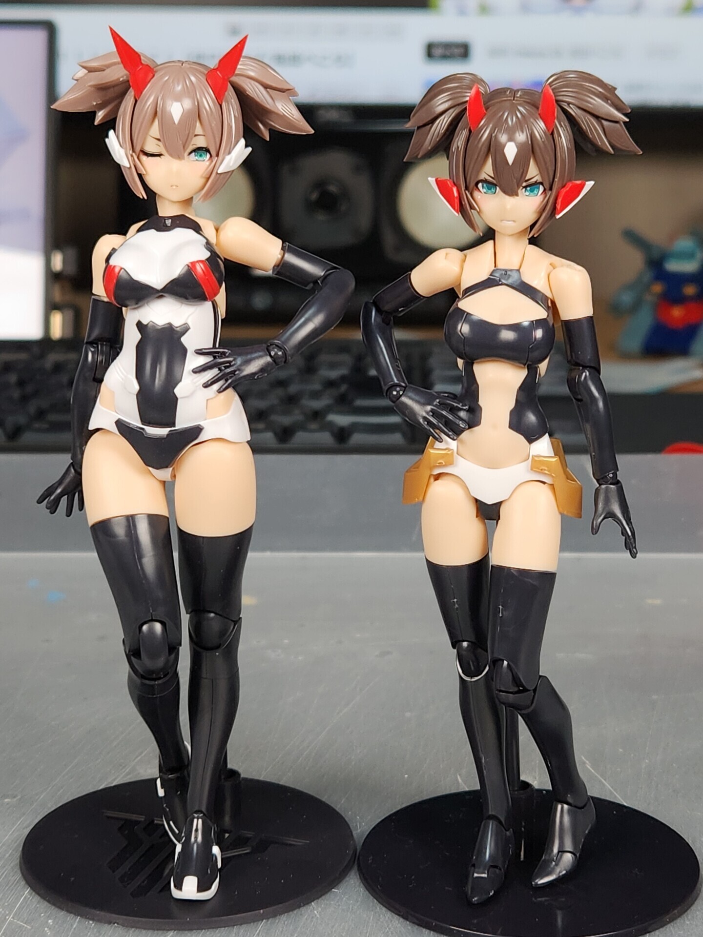 製作レビュー】#メガミデバイス 朱羅 忍者 枢 を1/12バイク Kawasaki