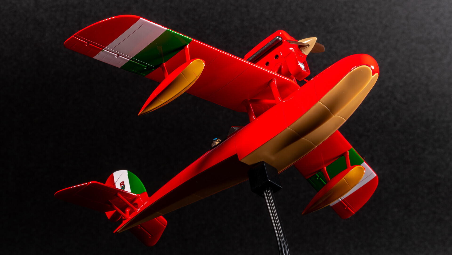 Savoia 1/48 ジブリ 紅の豚 サボイア プラモデル 自作 筆塗り 製作