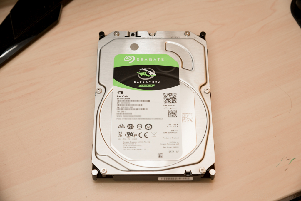 ST4000DM004を導入したついでのレビュー - kurokamina's blog
