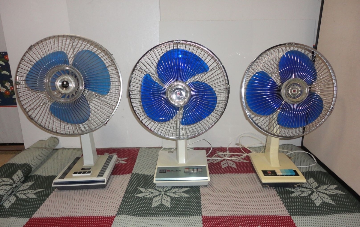 昭和レトロな扇風機3台 - 工作工房製作奮闘記