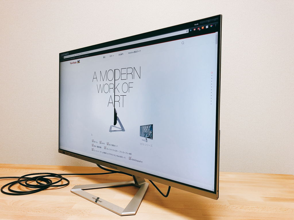 ViewSonic VX3276-2K-MHD-7 レビュー】31.5インチ超薄型デザイン IPS