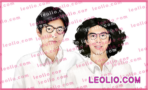 ラーメンズ ( 小林賢太郎＿片桐仁 ) の 似顔絵イラスト/ラーメンズの