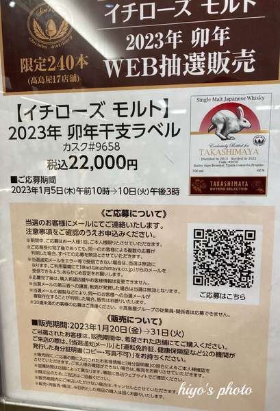 極上！森伊蔵」ついに当選！昨年は百年の孤独・森伊蔵とたくさん当選