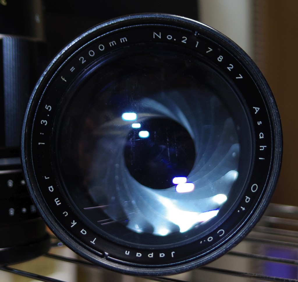 タクマー200mmF3.5 - 堺風の頭部