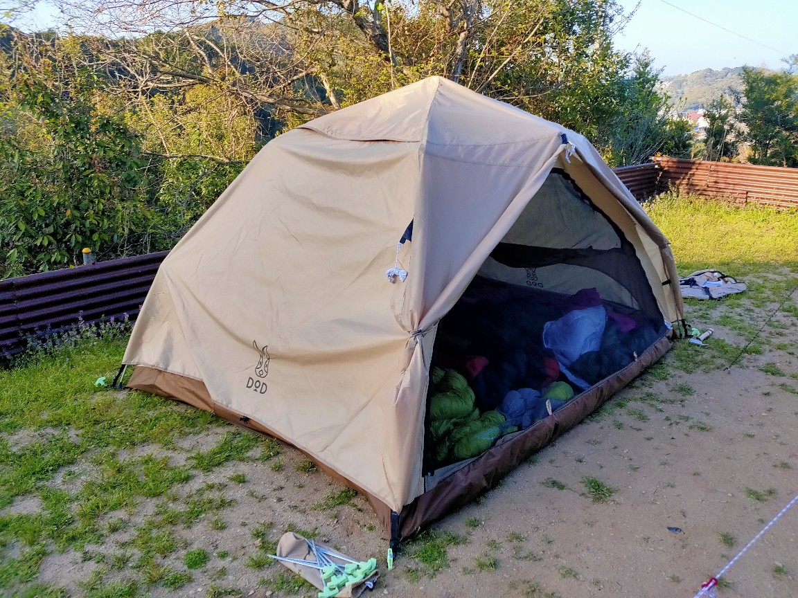 イライラが解消】DOD「わがやのテント」はファミリーキャンプにお勧め