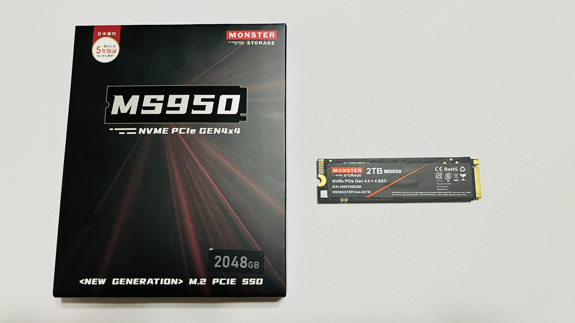 まだ間に合う！激安＆爆速＆低温 2TB NVMe SSD PCIe 4.0x4「MONSTER