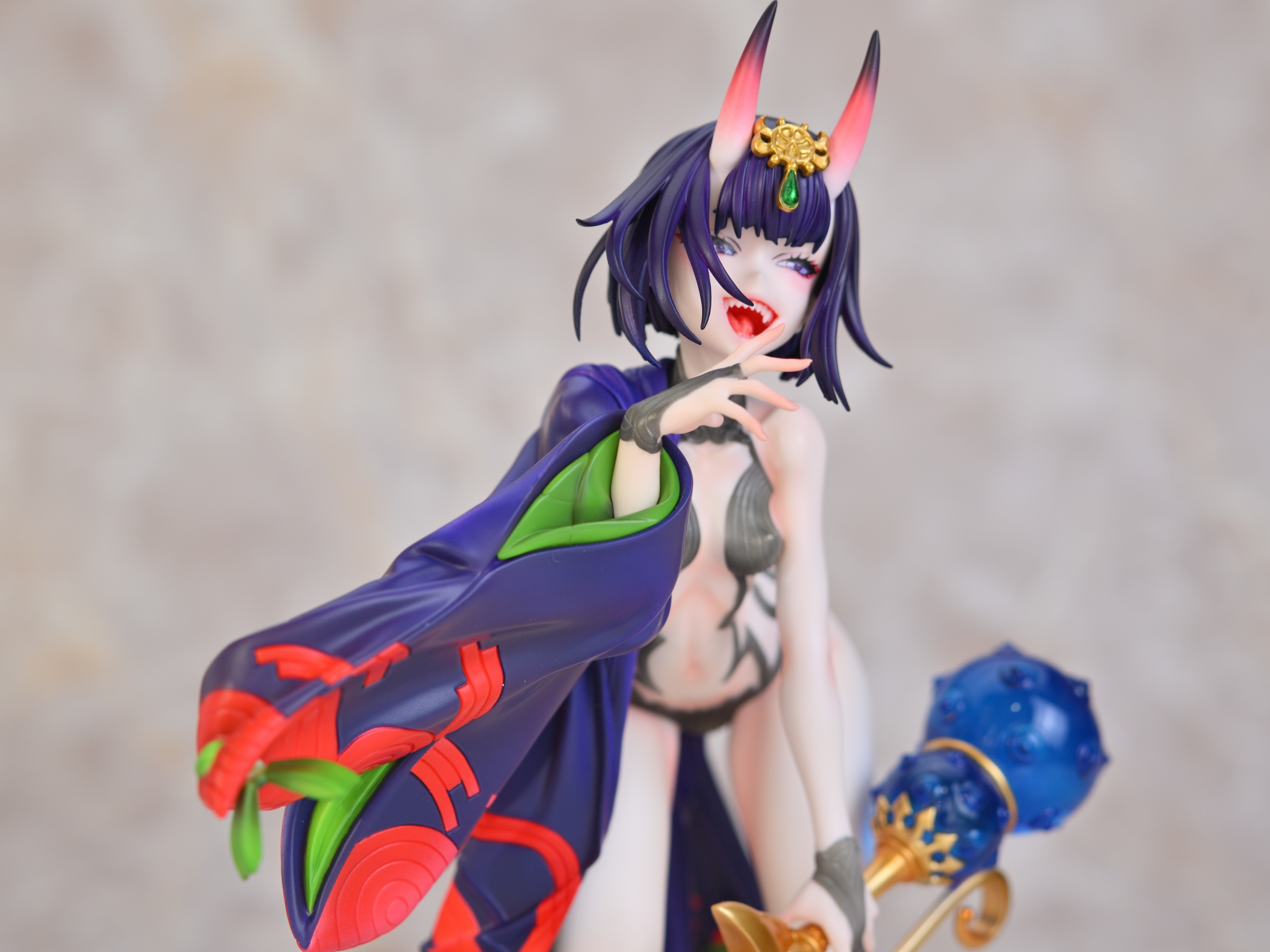 異形感満載だけど実は綺麗なお顔の酒呑童子のガレージキットを製作しま