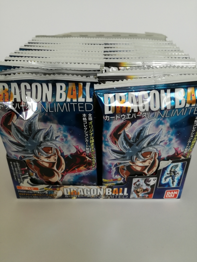 ドラゴンボール「カードウエハース」アンリミテッドのレビュー。箱買い