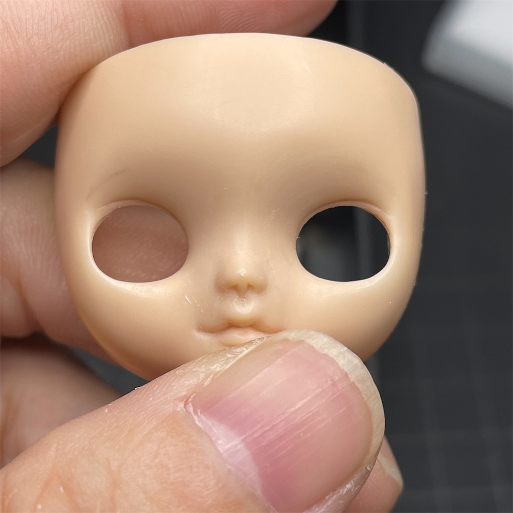 プチブライスのカスタム【顔の造形・後編とまつ毛用溝彫り】 - Whatever!