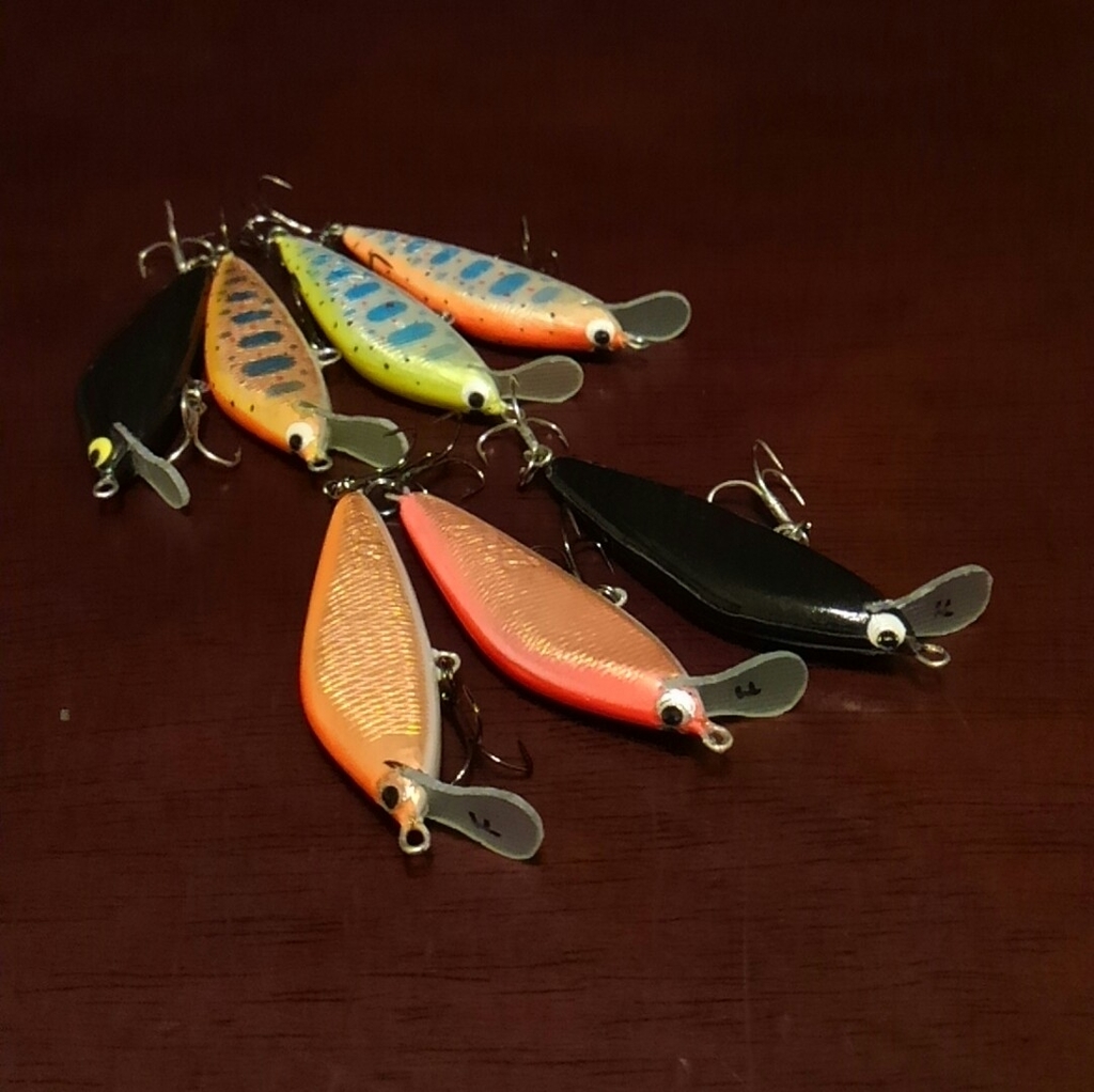 ハンドメイドミノー3個完成 - 長良とっしーの釣りブログ