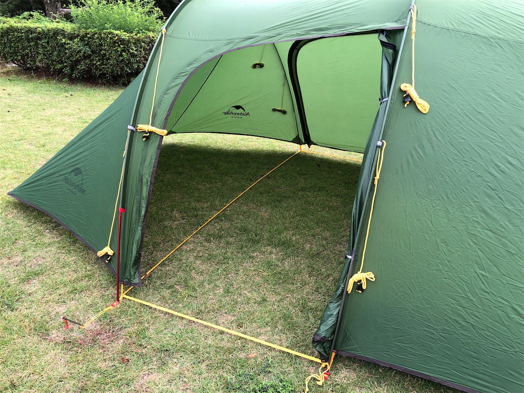 コスパ最高な3人用トンネル型テント ネイチャーハイク オパルス3の徹底