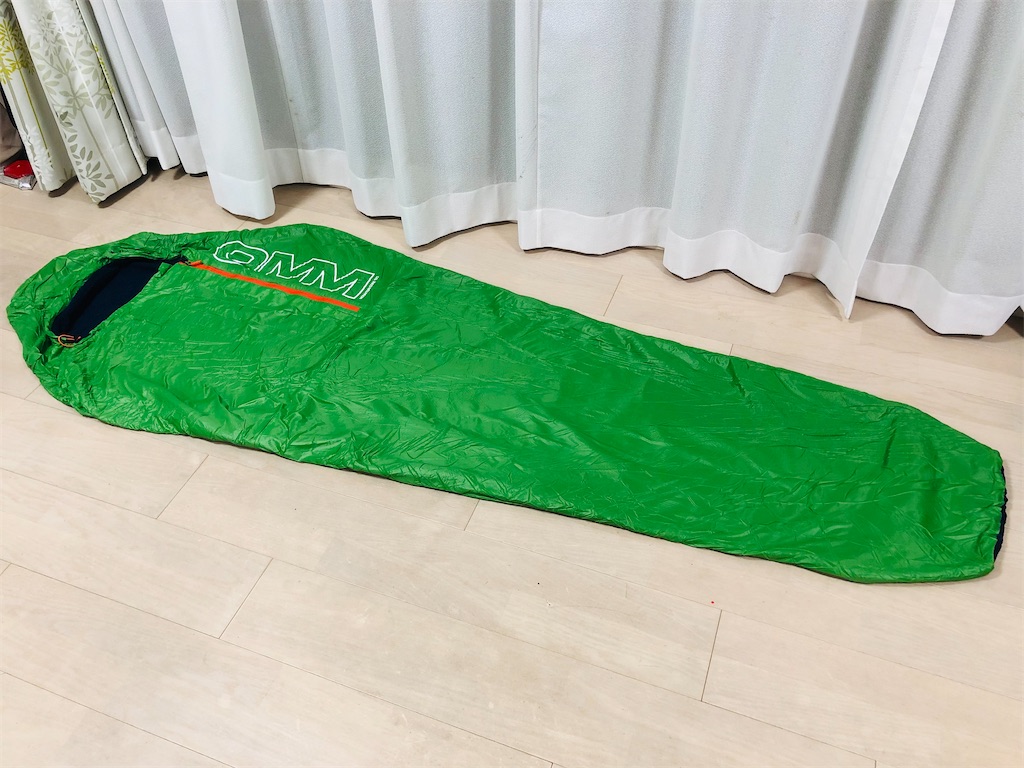 最高な寝心地の夏用軽量化繊シュラフ OMMのMountain Core 125の使用