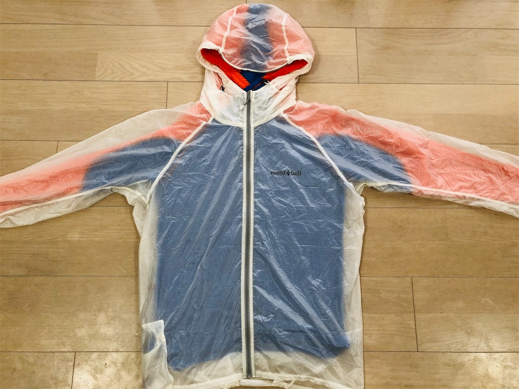 超軽量ウインドブレーカー モンベルのEXライトウインドパーカの使用