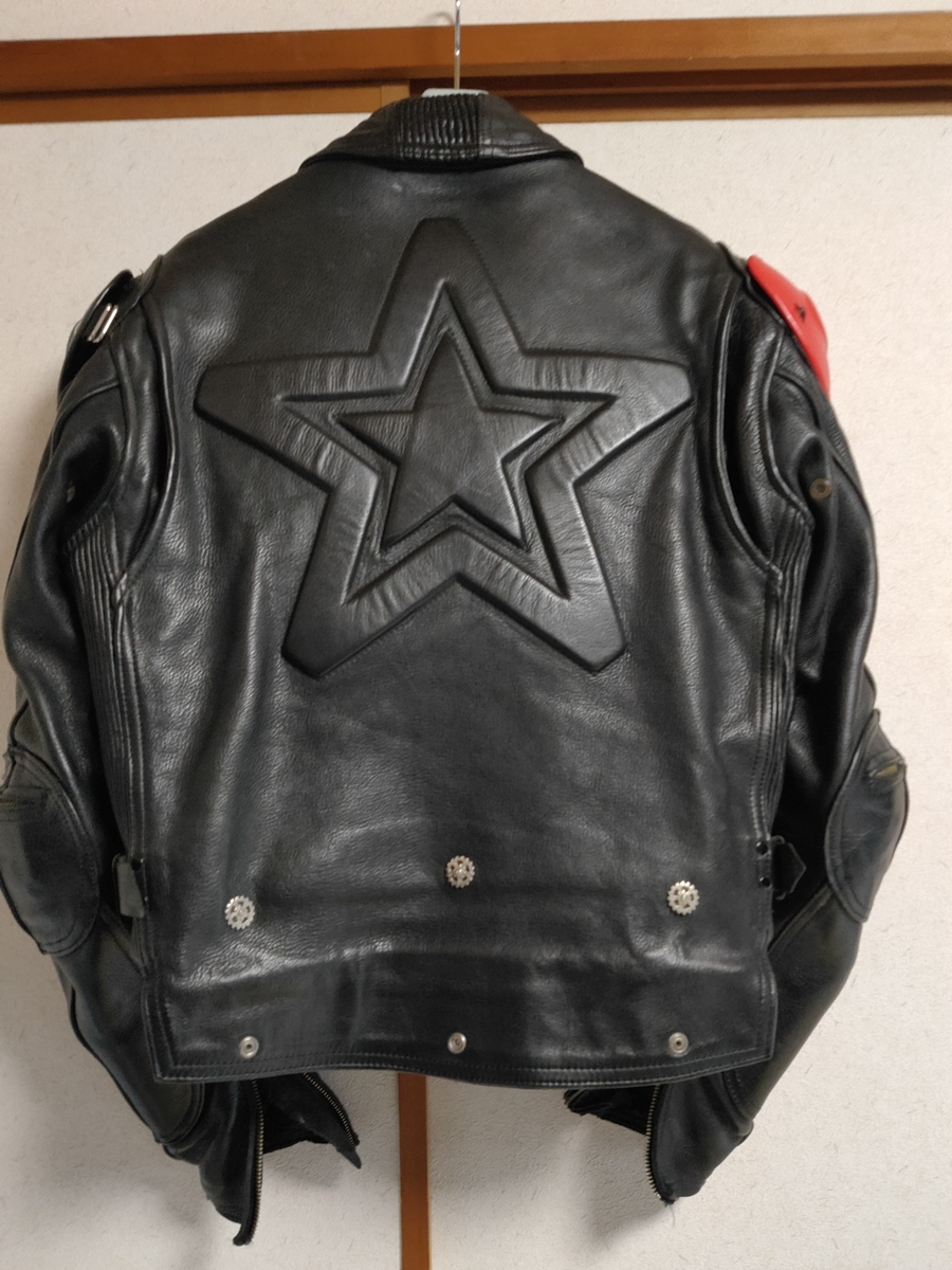 kadoya BLACK STAR バイクウェアについて お気に入り革ジャン - 雨