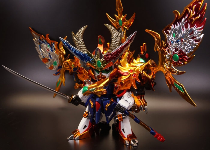 輝神大将軍獅龍凰 (メッキ加工・改造・塗装) - 天丼のプラモブログ