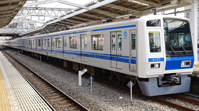 西武池袋線 新宿線 6000系 ステンレス車 アルミ車 6157編成 PMSM試験車