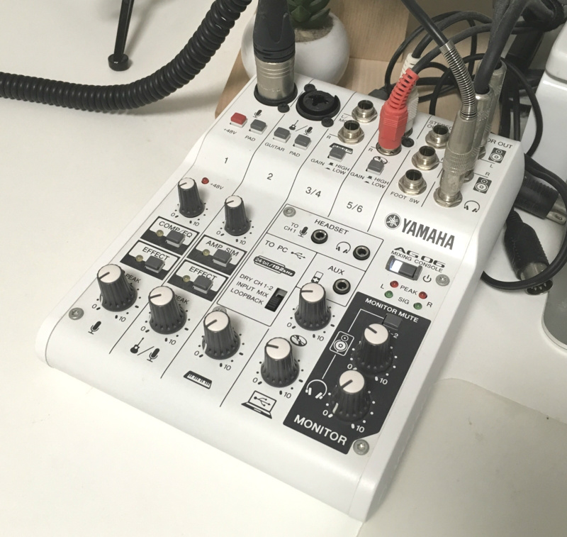YAMAHA AG06 ウェブキャスミキサー レビュー - rafle_nico Music/Work