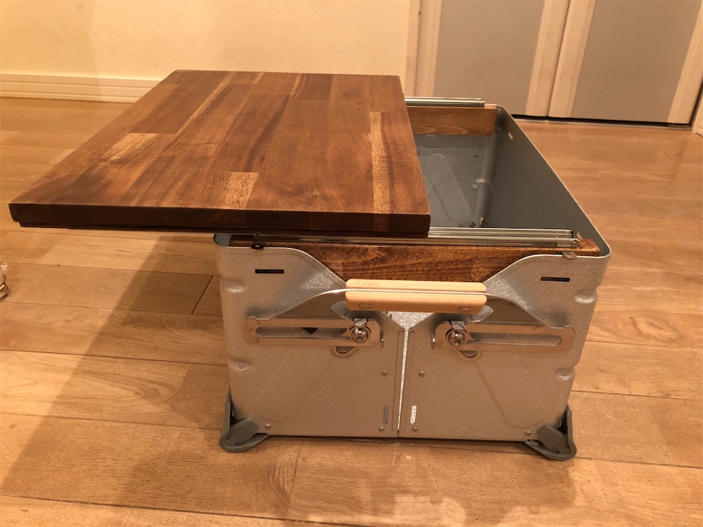 シェルフコンテナのマグネット式スライド天板をDIY【オシャコレ第三弾