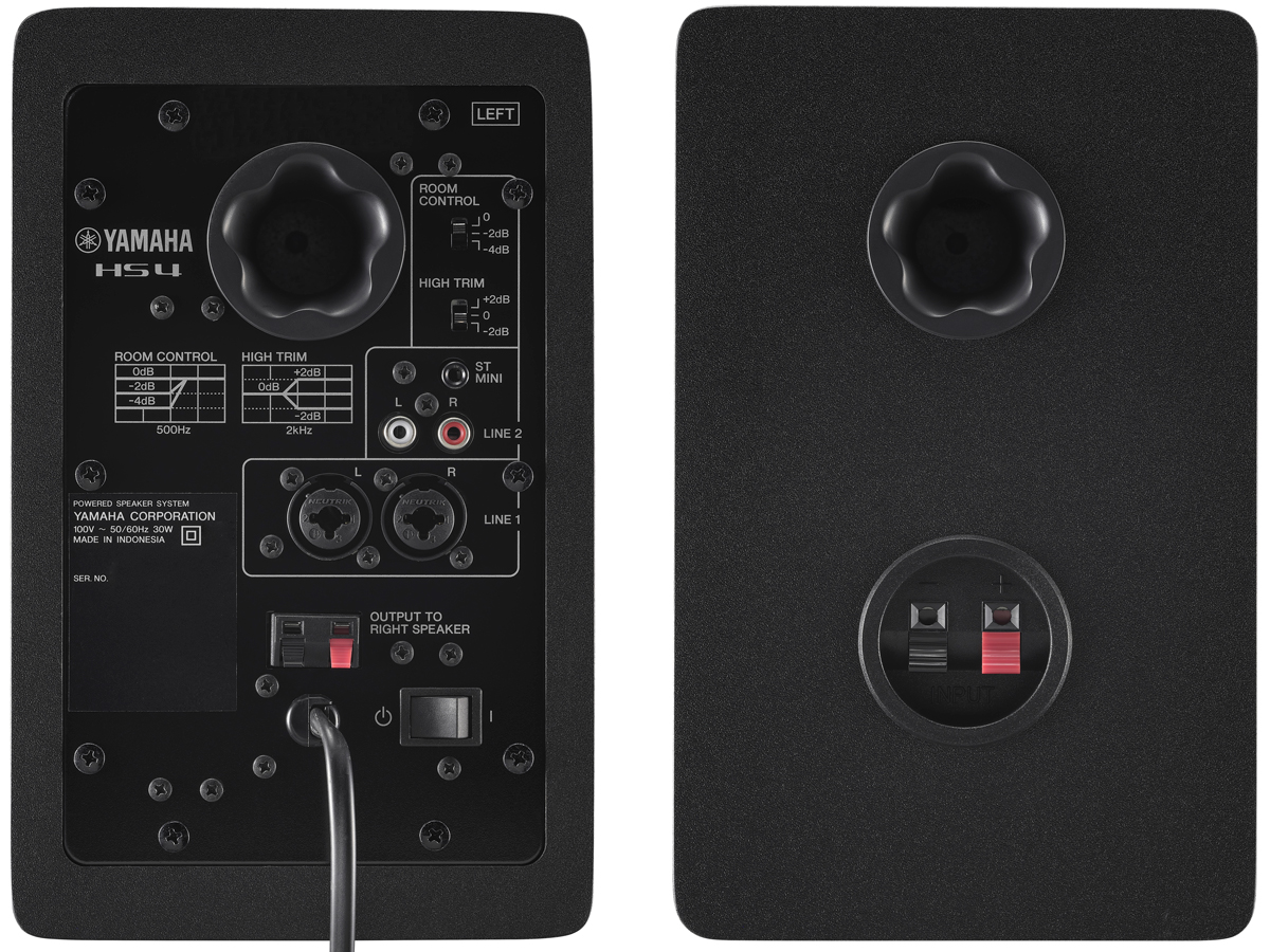 ヤマハ、モニタースピーカーHSシリーズの小型モデルHS4＆HS3、ブラック