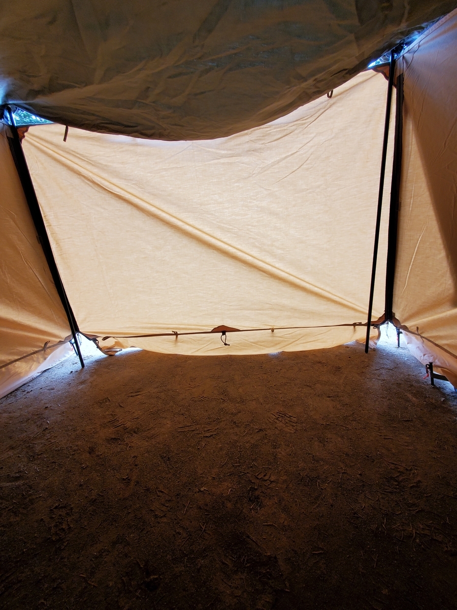 バンドックソロベースexにフロントウォール装着（カーキ×サンド