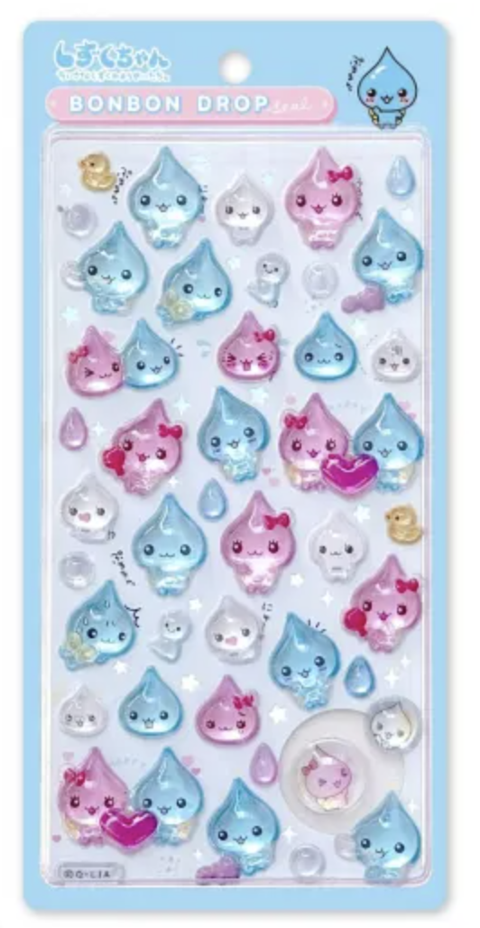 ボンボンドロップシール しずくちゃん】2024年12月発売の全2種｜再入荷