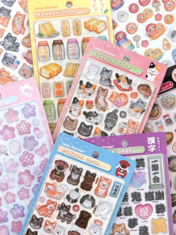 速報】ボンボンドロップシールに新作登場｜「和柄」の新デザインが1