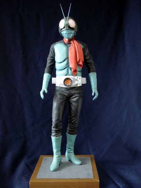 奇跡 海洋堂メガソフビ 旧 仮面ライダー1号 - 趣味の模型製作 さと