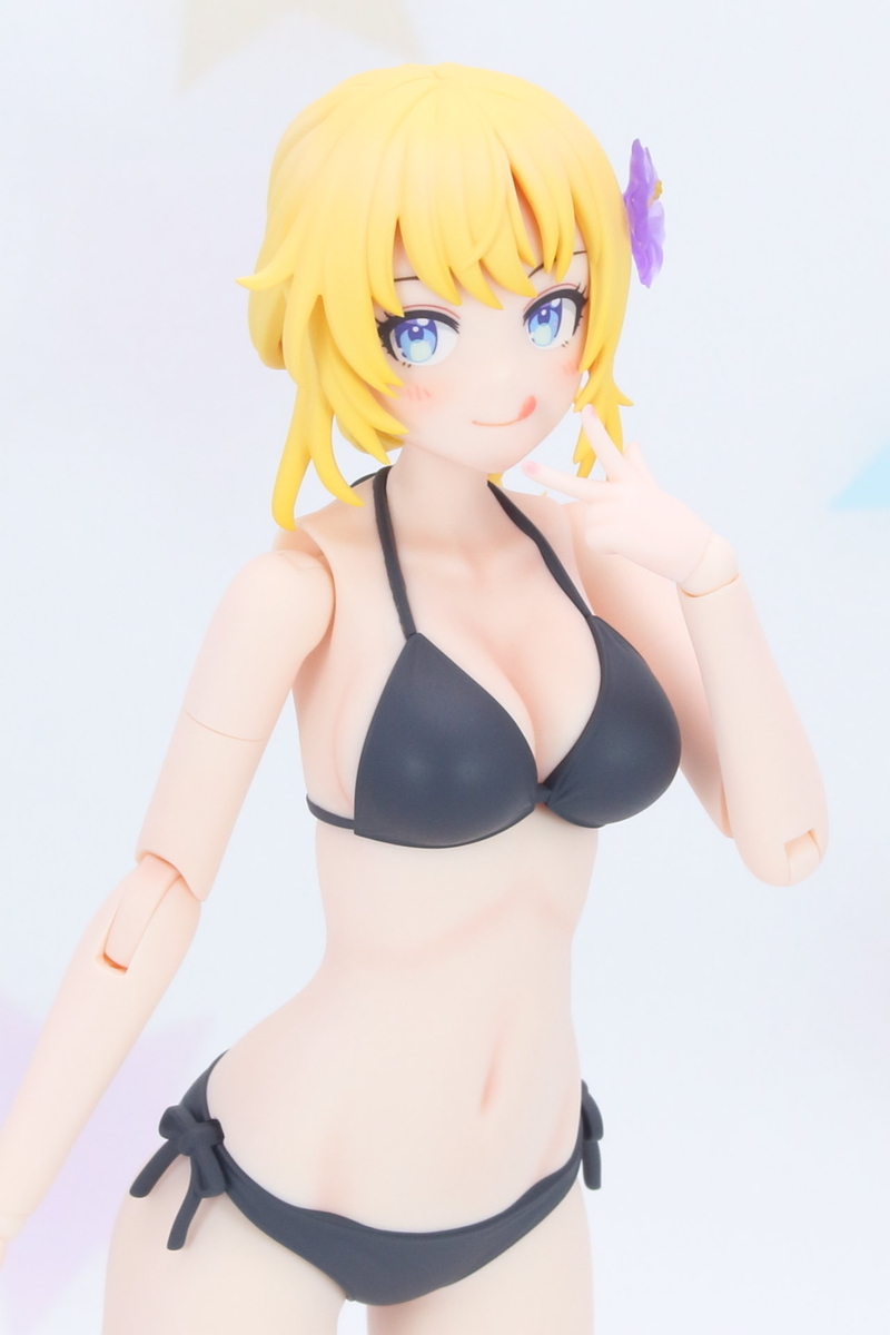 創彩少女庭園 佐伯リツカ【水着】ヘアアレンジVer. 完成 - みっちーの