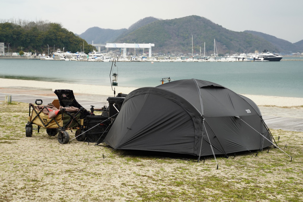 ムラコ】ノーム3P一年使用レビュー！真っ黒テントはやっぱりかっこいい