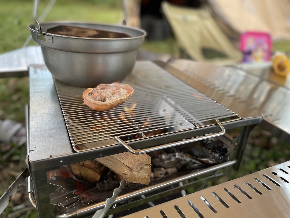 グリルブリッジL互換焼アミ・インプレ】ステンレスで五徳にも使える