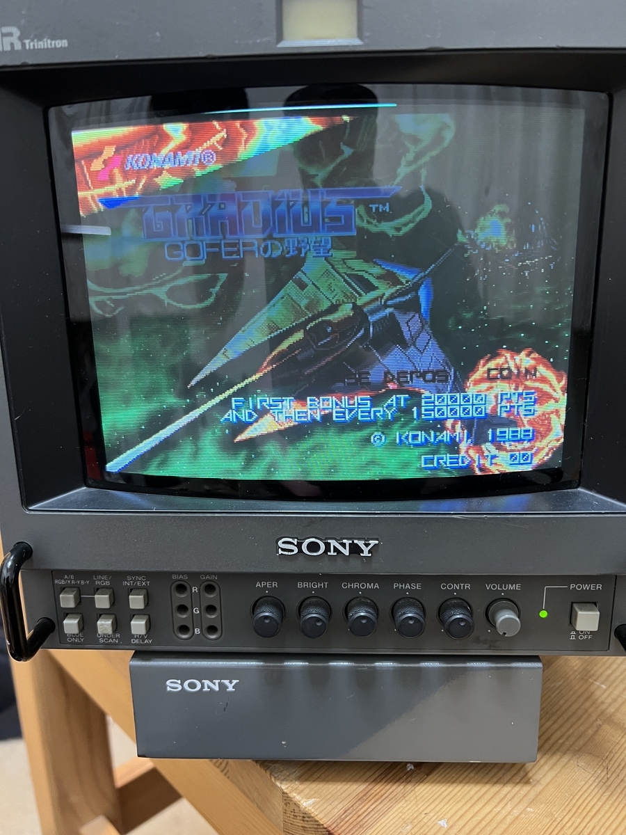 PVM HRトリニトロンでメガドラミニを480iインターレース表示させる