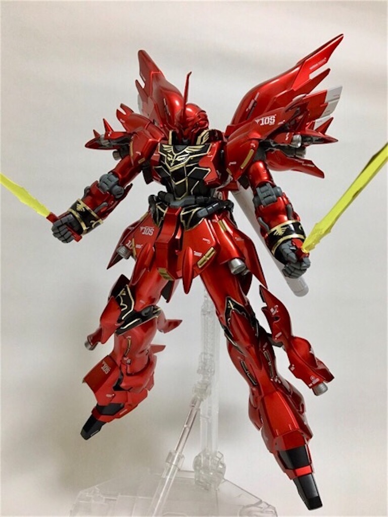 ガンプラ MG シナンジュ Ver.Ka チタニウムフィニッシュ 完成 - つくり