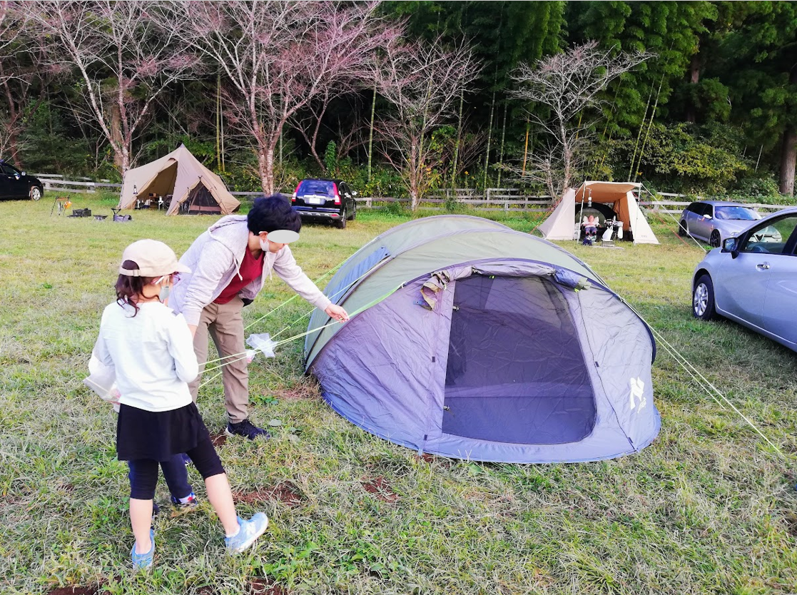 ほぼ100均装備の初心者！！Ayamayaポップアップテントでキャンプ