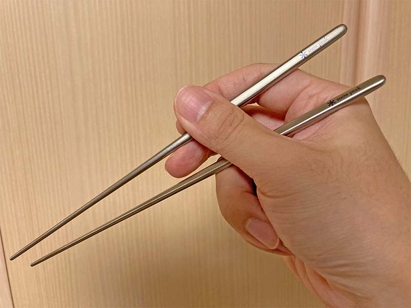 レビュー。家用の箸が折れたのでスノーピーク（Snow Peak）のチタン