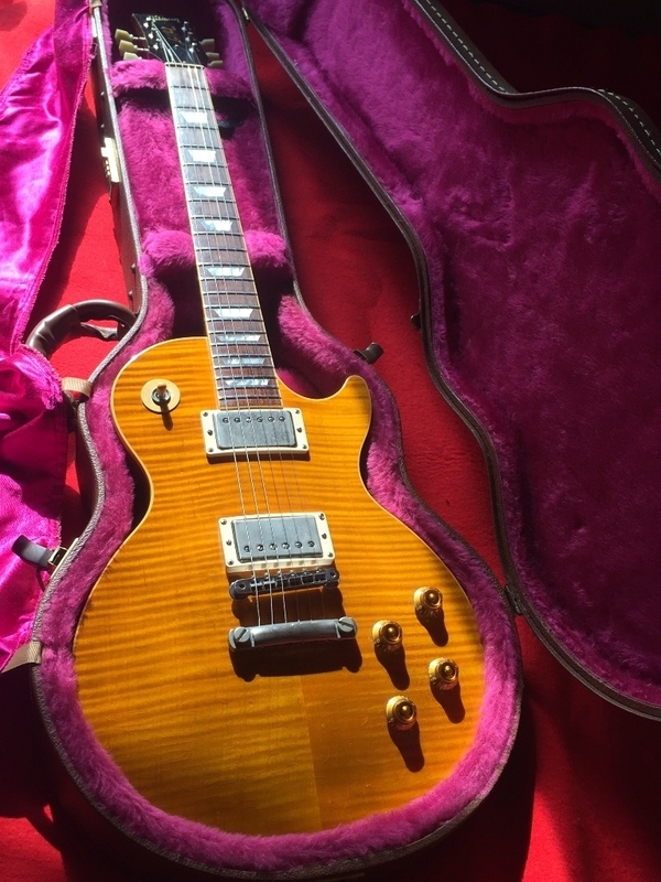 1992 Gibson Les Paul Classic Premium Plus ～Trance Amber ( Flame